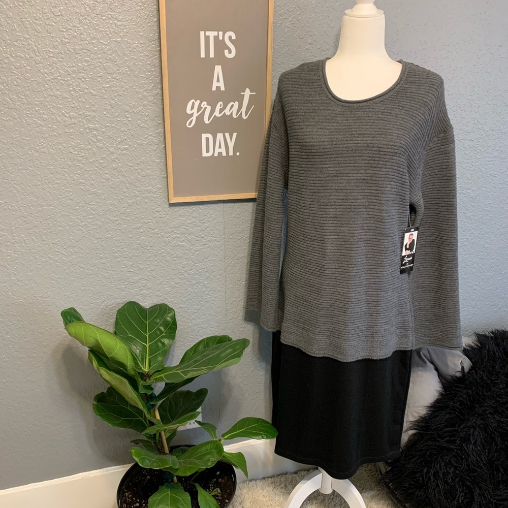 Lennie for Nina Leonard Sweater Dress
